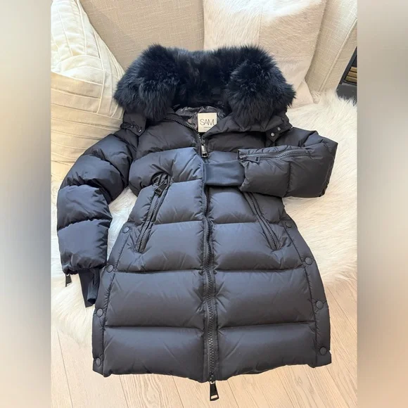SAM XS Addison Puffer coat with Shearling Trim - Picture 4 of 7